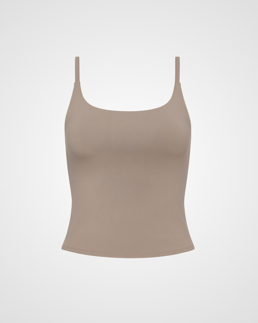 seamless tank top with built in bra flat lay hazlebutt nuude bare top