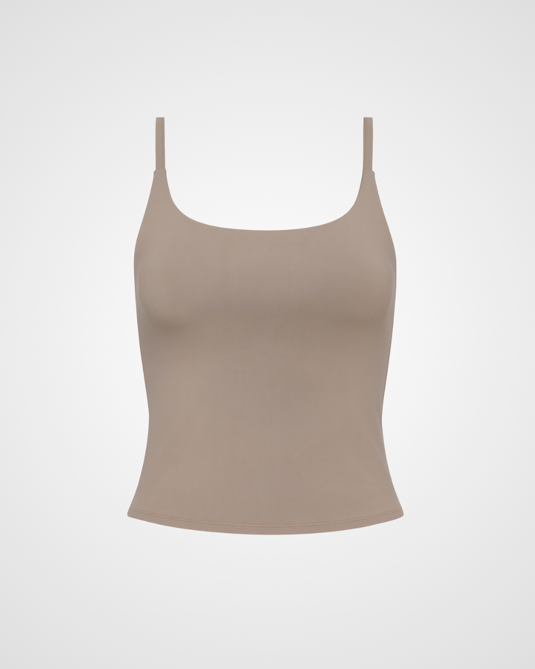 seamless tank top with built in bra flat lay hazlebutt nuude bare top