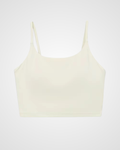 seamless cropped activewear top flat lay dream cream nuude