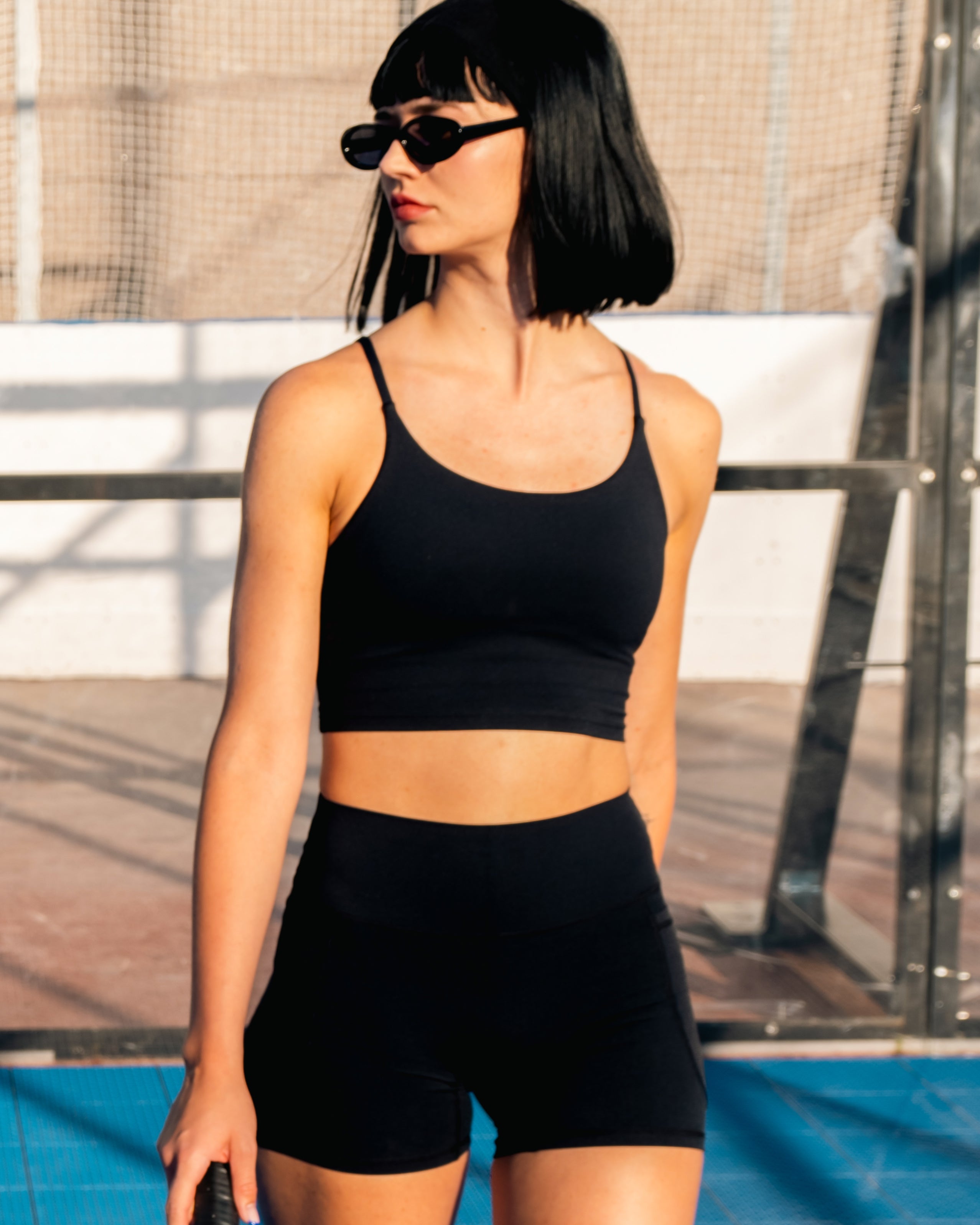 seamless cropped activewear top sculpting fit espresso martini nuude