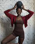 Cotton Crop Hoodie | Velvet Vino