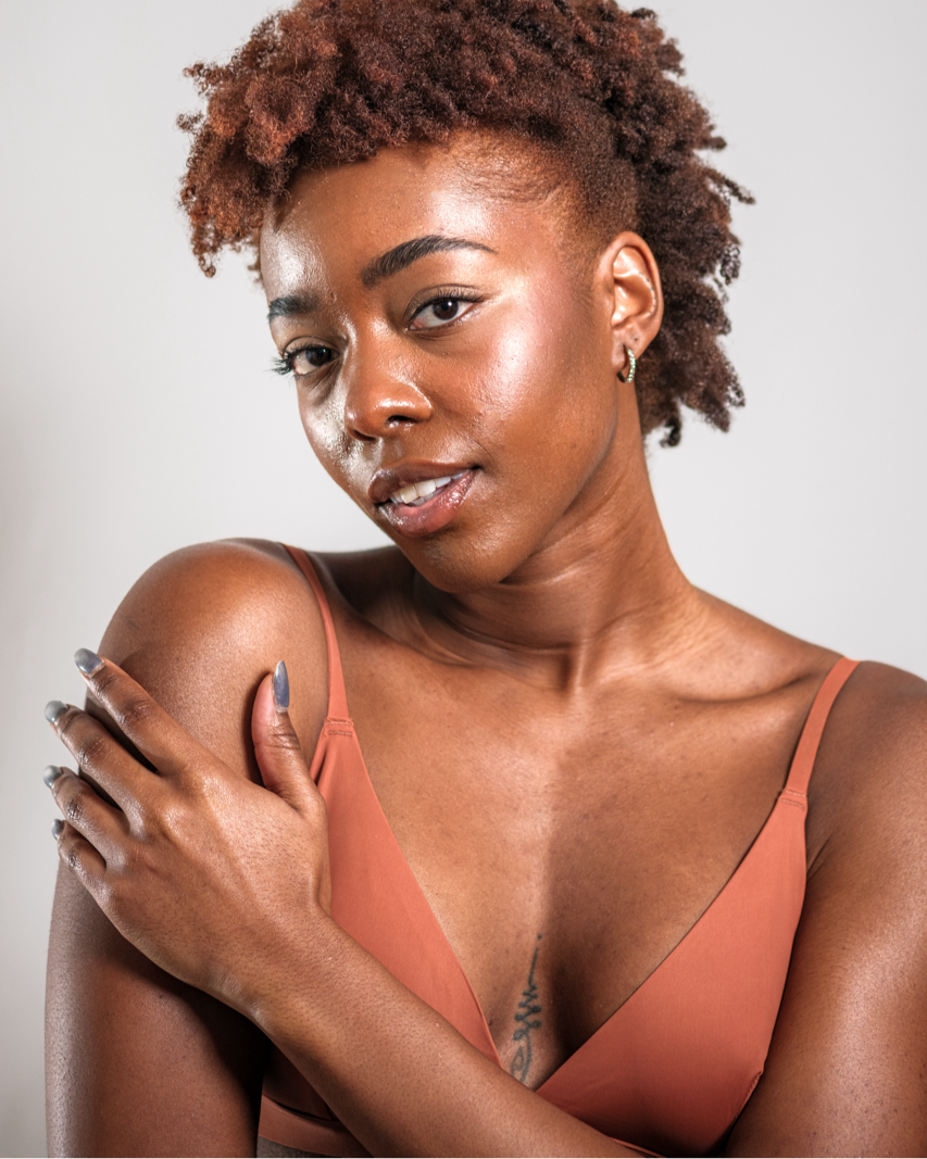 Triangle Bralette | Glam Tan