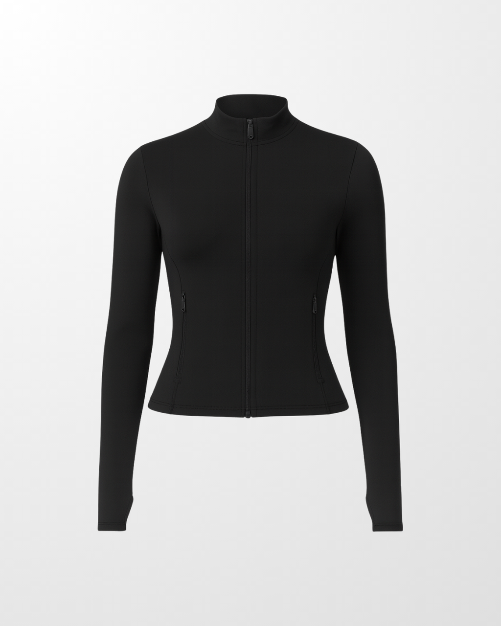 seamless activewear set zip up jacket espresso martini nuude