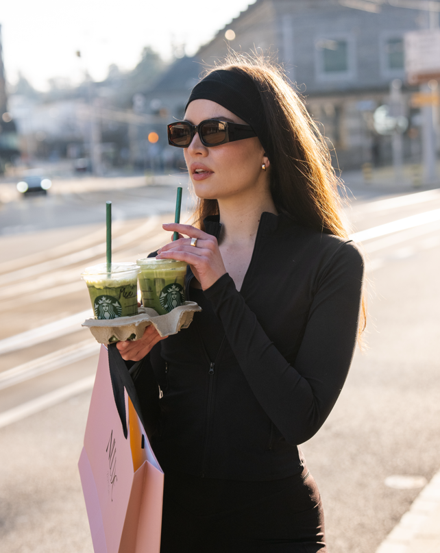 seamless zip up jacket espresso martini nuude